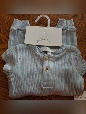 (3 Piece Set); bodysuit, pant, hat; RZ BABY by Rachel Zoe